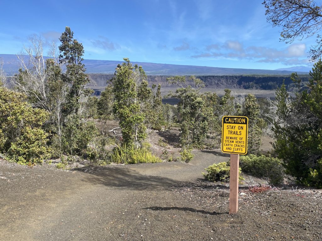 A 30-year-old man from Boston fell 30 feet off a steep cliff after venturing off Byron Ledge Trail at Hawaiʻi Volcanoes National Park. (Photo: Hawaiʻi Volcanoes National Park)